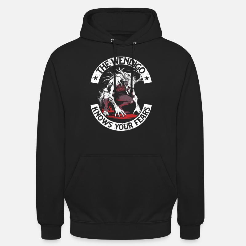 Wendigo Kryptide Cryptid - Unisex Hoodie - black