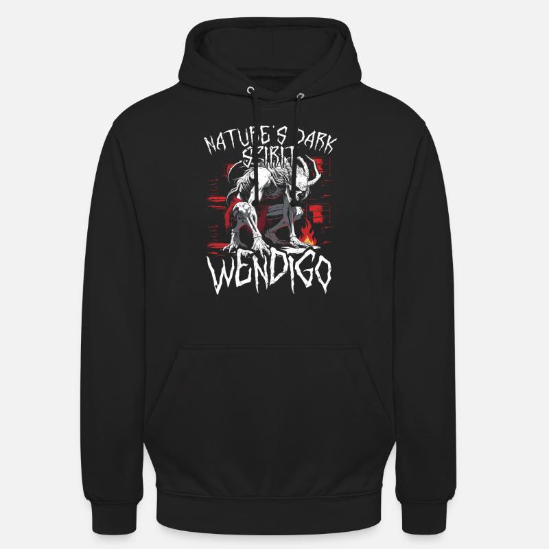 Wendigo Kryptide Cryptid - Unisex Hoodie - black