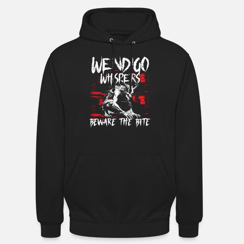 Wendigo Kryptide Cryptide - Sweat-shirt à capuche unisexe - noir