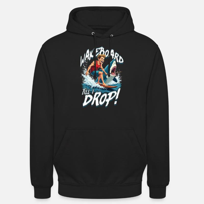 Wakeboarding Wakeboard Wakeboarder - Sweat-shirt à capuche unisexe - noir