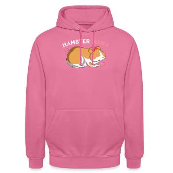 Hamster Mama Liebhaber Design - Unisex Hoodie - Pink - Vorne - Alina (178cm) & Michal (187cm)