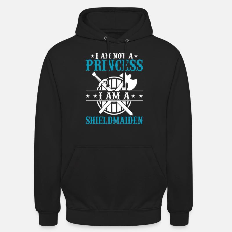 Shieldmaiden Lagertha Germanische Kriegerin - Unisex Hoodie - Schwarz