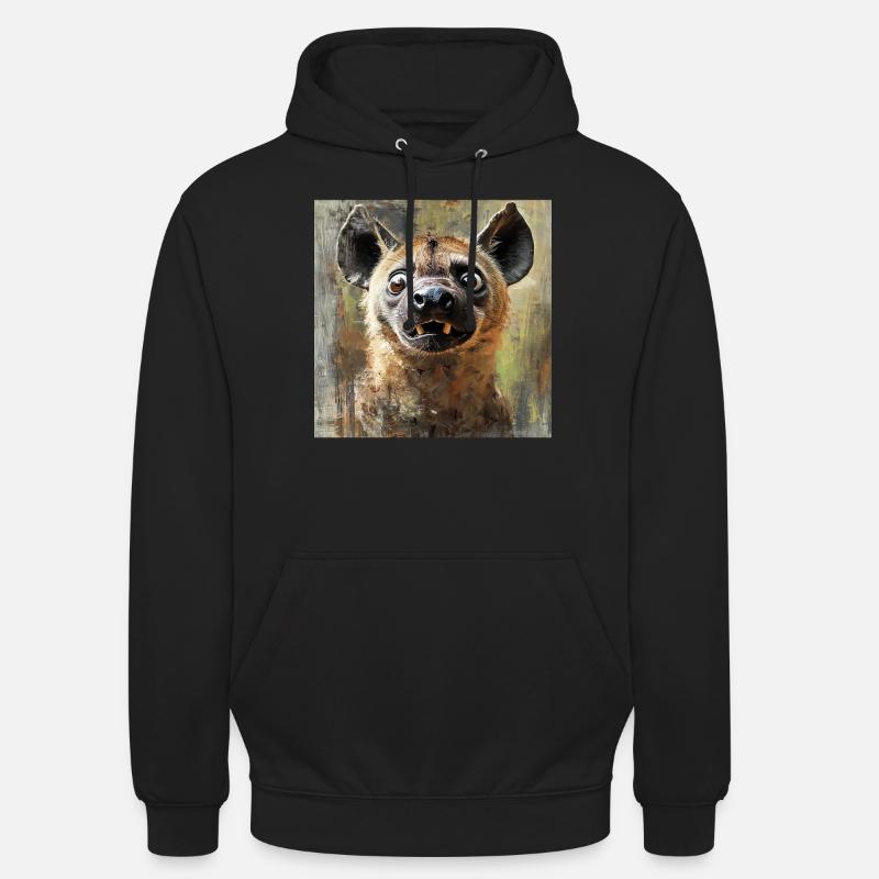 Hyäne - Unisex Hoodie - Schwarz