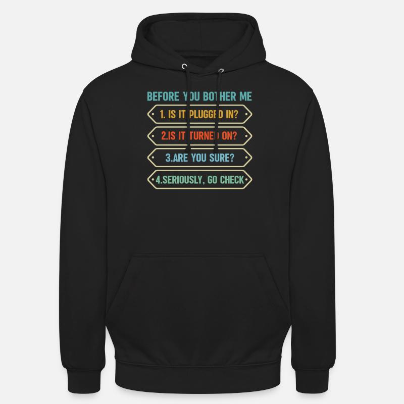 Programmierer Computercodierungssoftwareentwickler - Unisex Hoodie - Schwarz