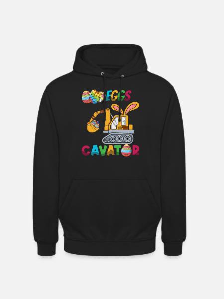 Ostern Eggscavator Bagger Spaß - Unisex Hoodie - Schwarz