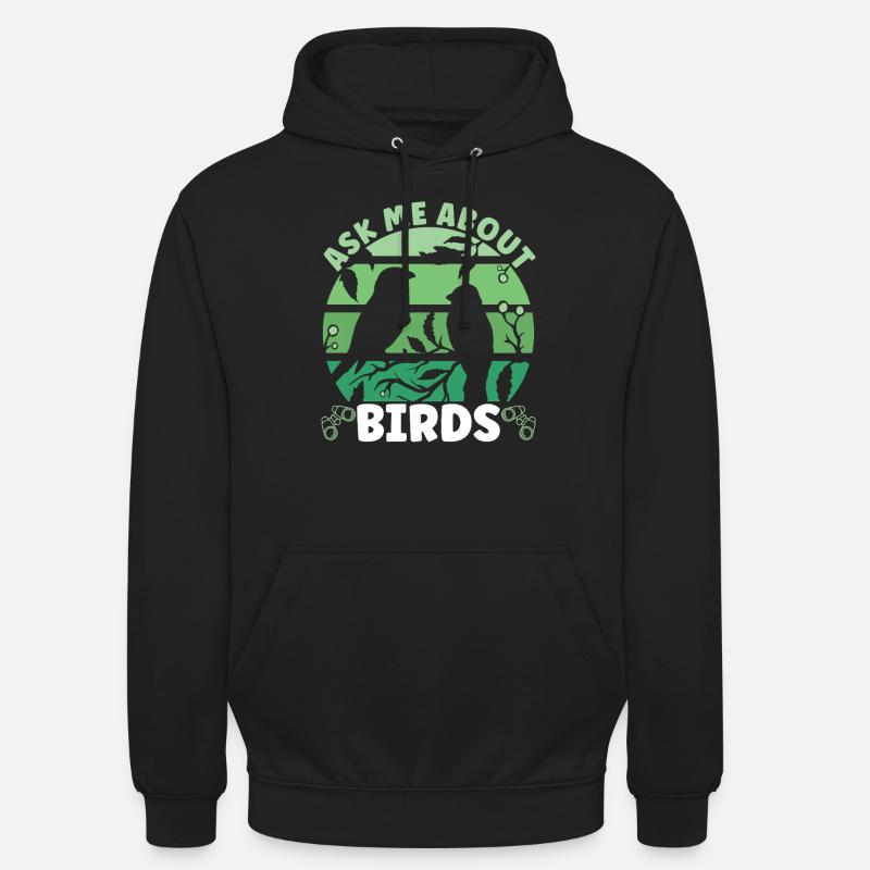 Ornithologue ornithologue - Sweat-shirt à capuche unisexe - noir