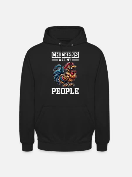 Poulets Poulets - Sweat-shirt à capuche unisexe - noir
