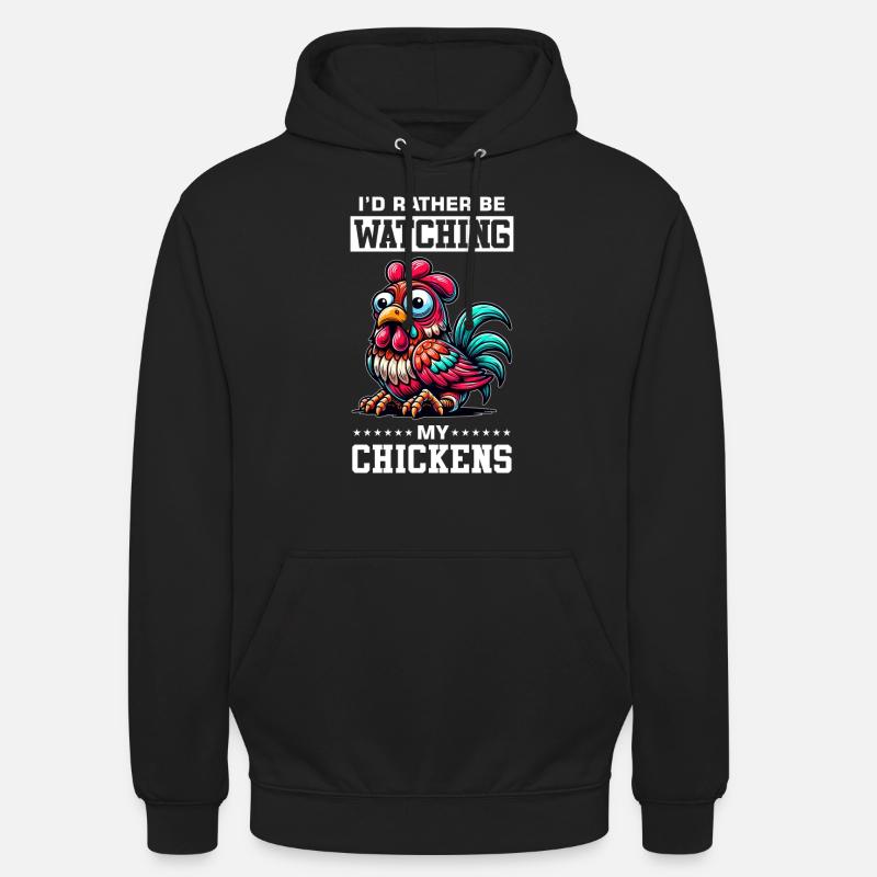 Poulets Poulets - Sweat-shirt à capuche unisexe - noir