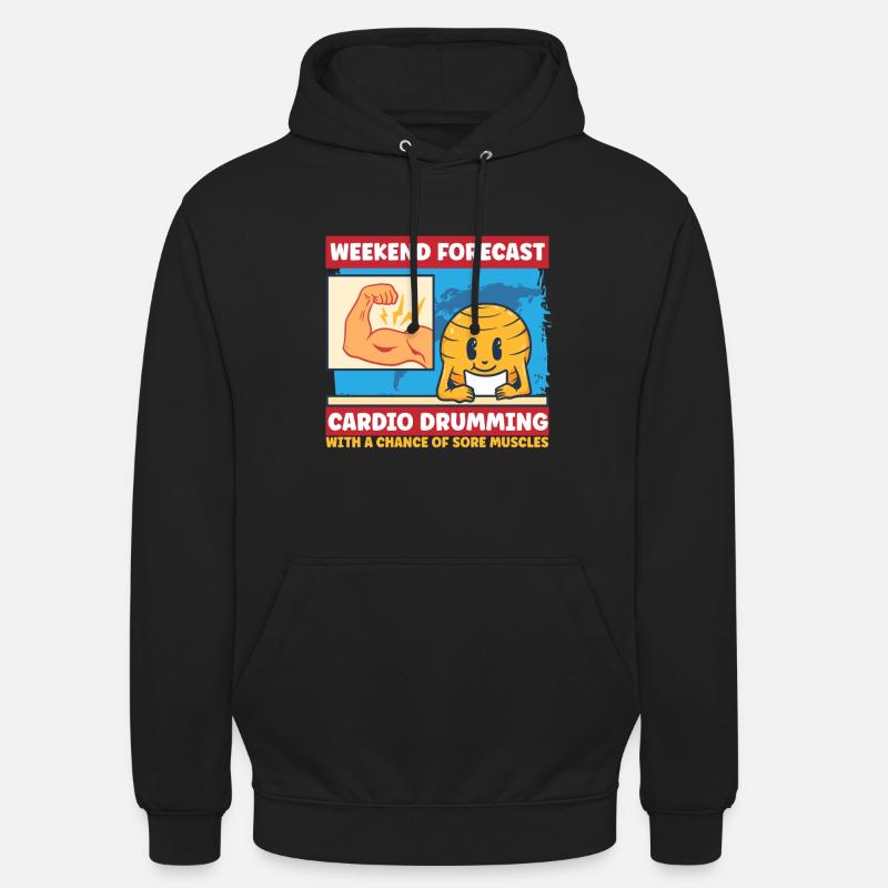 Cardio Drummer Cardio Drumming - Sweat-shirt à capuche unisexe - noir