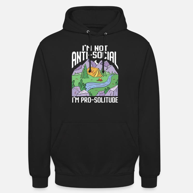 Camping Campfire Camper - Unisex Hoodie - black