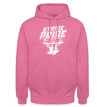 Marathon Marathonläufer Stride With Pride - Unisex Hoodie - Pink - Vorne - Alina (178cm) & Michal (187cm)