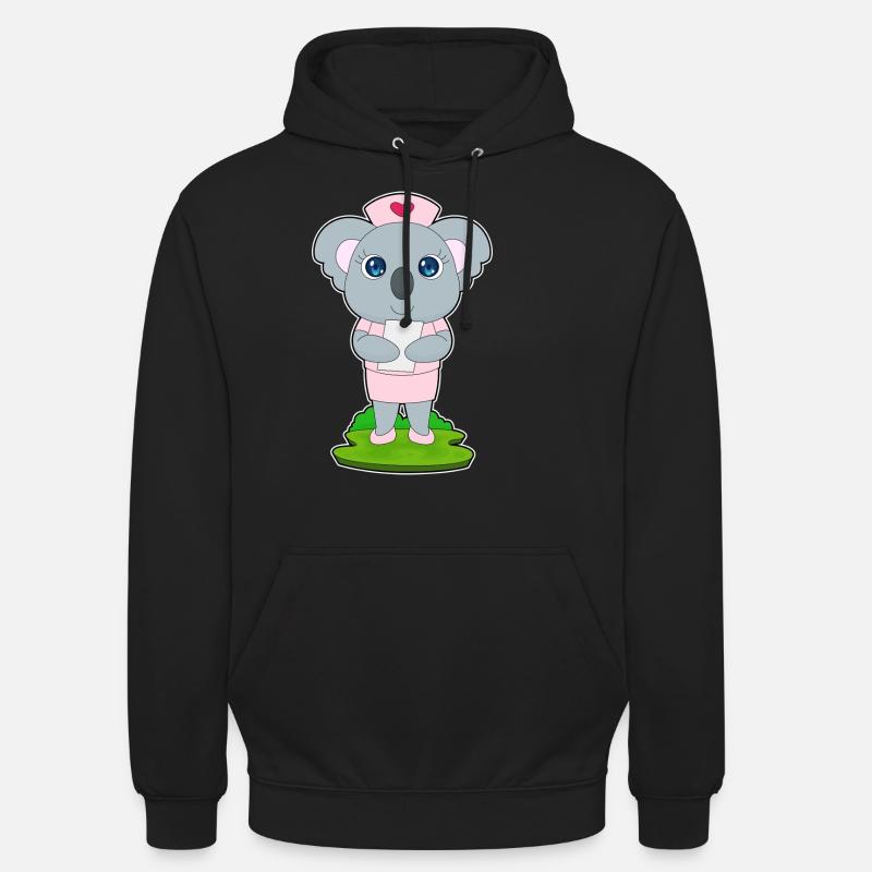 Infirmière Koala - Sweat-shirt à capuche unisexe - noir