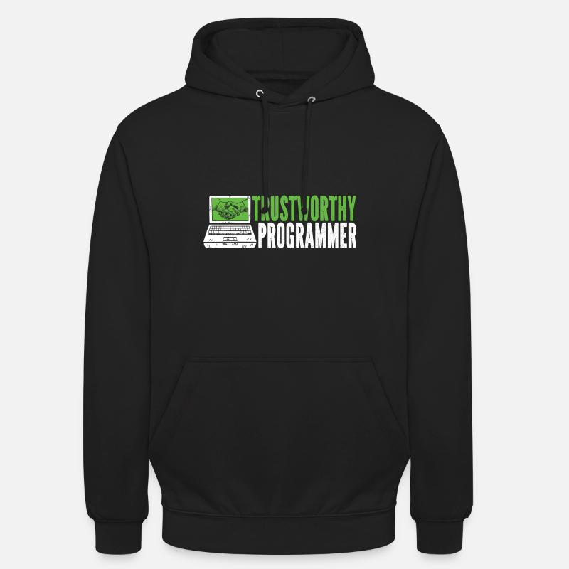 Programmer Coder Software Developer - Unisex Hoodie - black