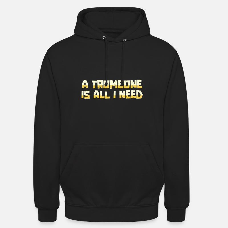 Posaune - Unisex Hoodie - Schwarz