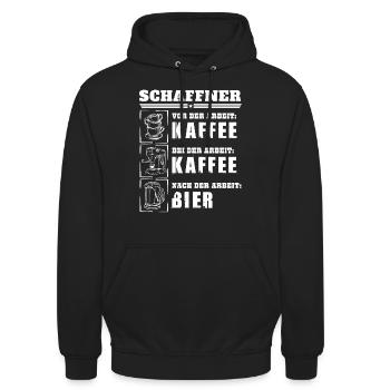 Mon quotidien de chef d'orchestre - Sweat-shirt à capuche unisexe - noir - Devant - Alina (178cm) & Michal (187cm)