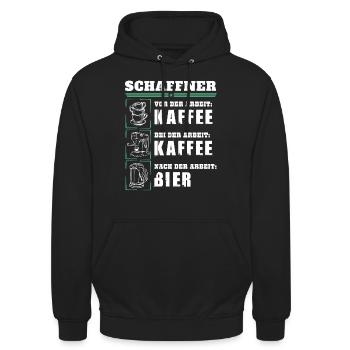 Mon quotidien de chef d'orchestre - Sweat-shirt à capuche unisexe - noir - Devant - Alina (178cm) & Michal (187cm)