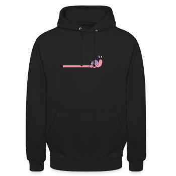 slug - Unisex Hoodie - black - Front - Alina (178cm) & Michal (187cm)
