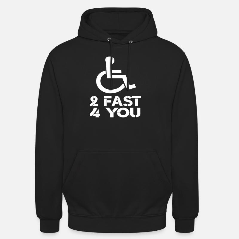 Rollstuhl Rollstuhlfahrer Behinderte Rollstühle - Unisex Hoodie - Schwarz