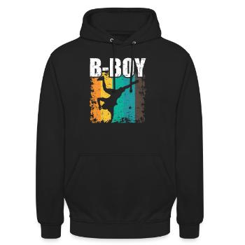 B-Boy Breakdance Kinder Breakdance - Unisex Hoodie - Schwarz - Vorne - Alina (178cm) & Michal (187cm)