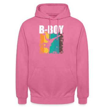 B-Boy Breakdance Kinder Breakdance - Unisex Hoodie - Pink - Vorne - Alina (178cm) & Michal (187cm)