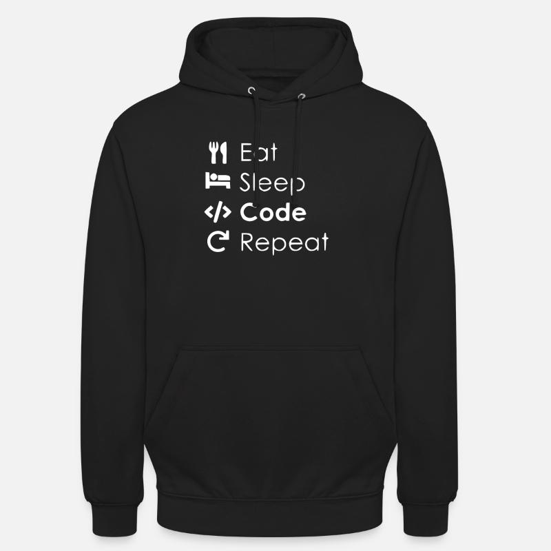 Programmeurs - Sweat-shirt à capuche unisexe - noir