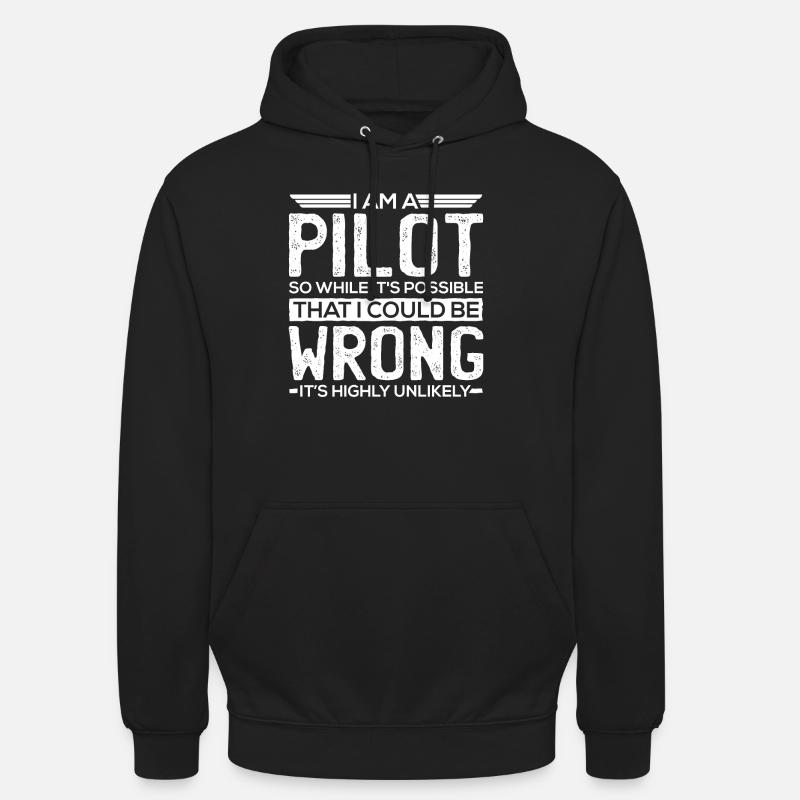 Pilot gifts - pilot - Unisex Hoodie - black