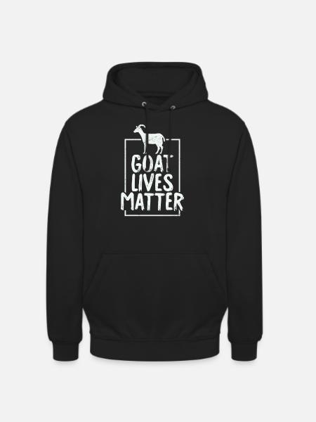 Goat Lives Matter - Sweat-shirt à capuche unisexe - noir