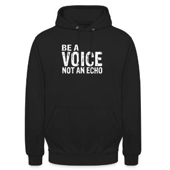 motivation - Unisex Hoodie - black - Front - Alina (178cm) & Michal (187cm)