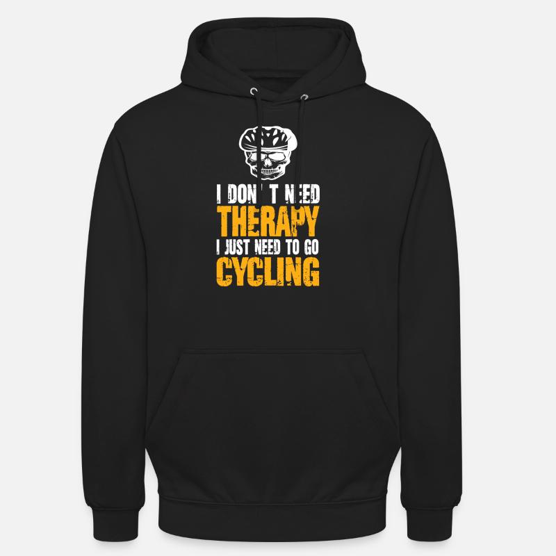 Vélo de course - Sweat-shirt à capuche unisexe - noir