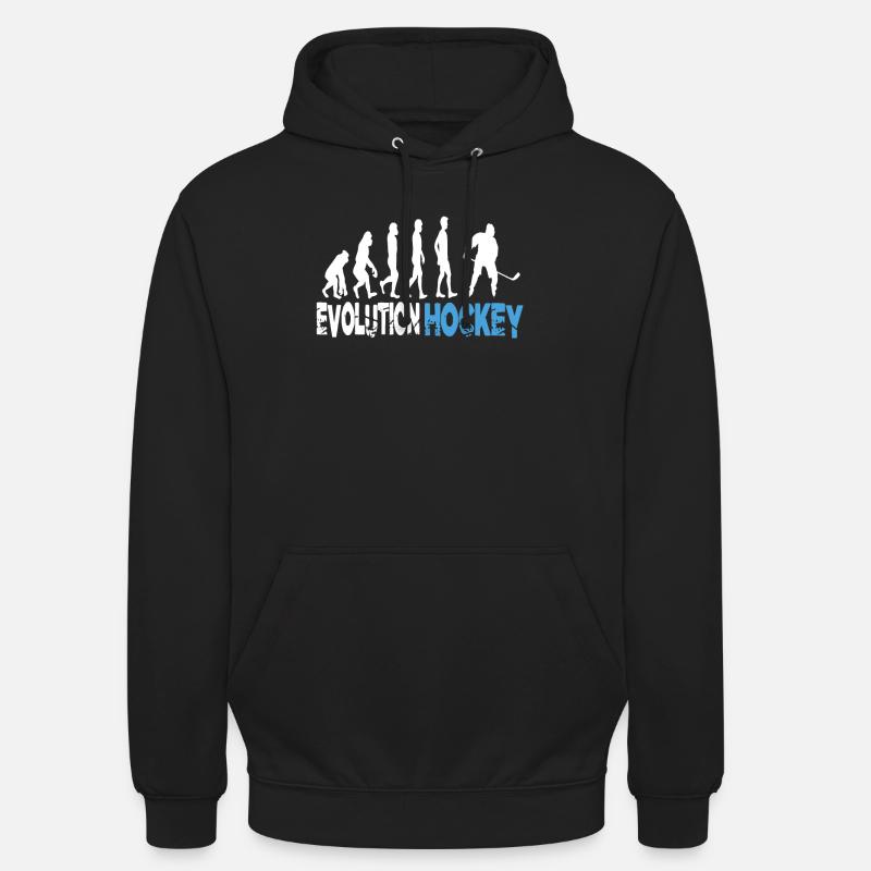 Evolution Hockey - Sweat-shirt à capuche unisexe - noir