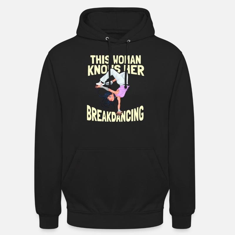 Breakdance Breakdancer Breakdancing - Sweat-shirt à capuche unisexe - noir