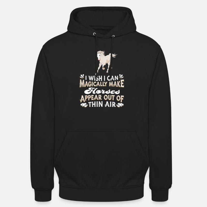 Cavalier Équitation Équitation - Sweat-shirt à capuche unisexe - noir