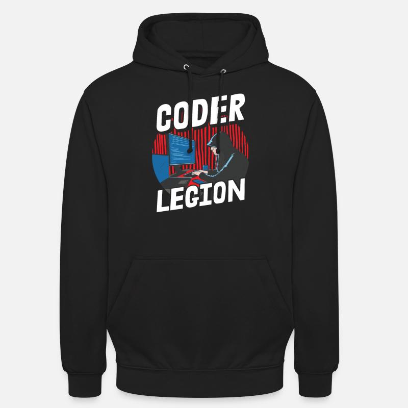 Programmer Coder Software Developer - Unisex Hoodie - black