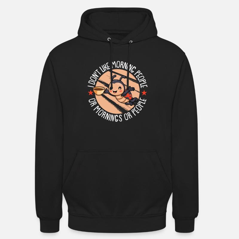 Ladybug Modschegiebchen Mariechenkäfer - Sweat-shirt à capuche unisexe - noir