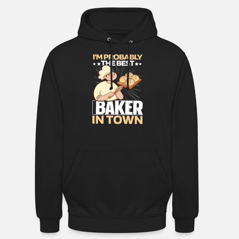 Backen Bäcker Bäckerei - Unisex Hoodie - Schwarz