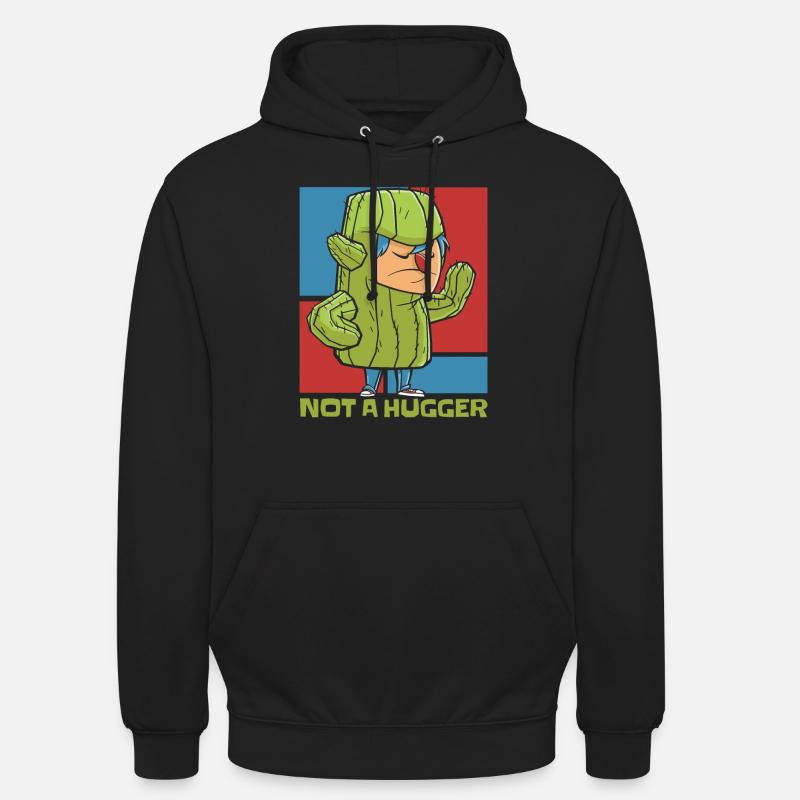 Jardin de cactus - Sweat-shirt à capuche unisexe - noir