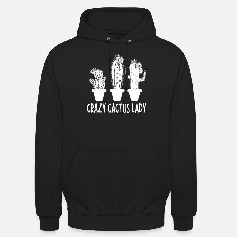 Jardin de cactus - Sweat-shirt à capuche unisexe - noir