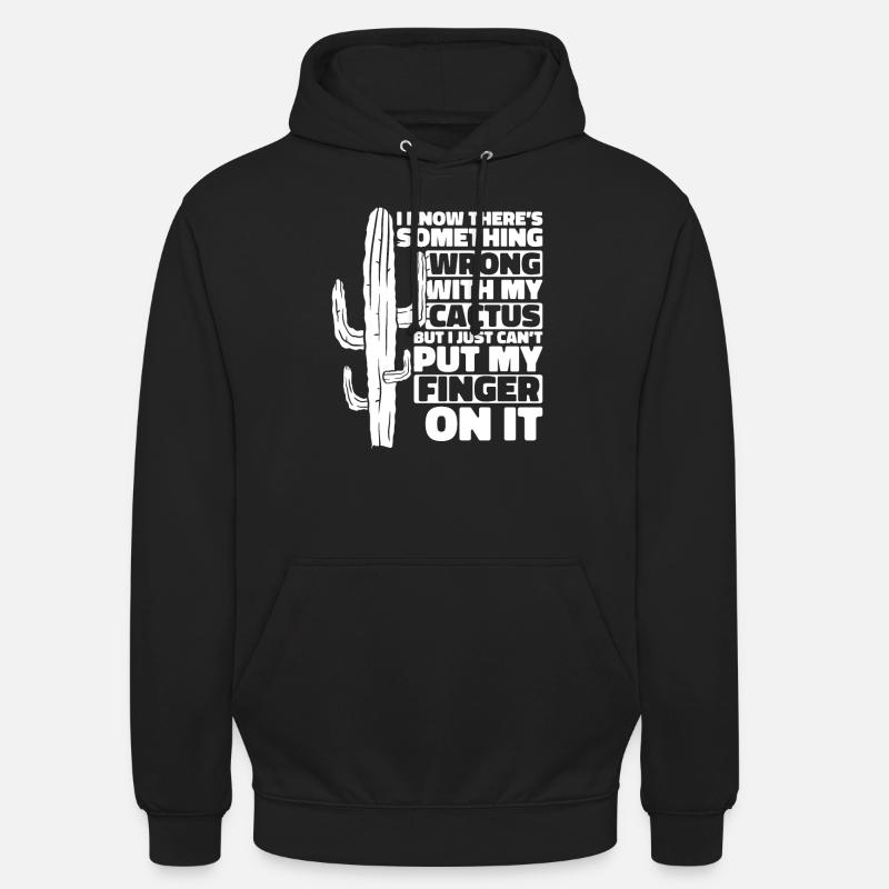 Jardin de cactus - Sweat-shirt à capuche unisexe - noir