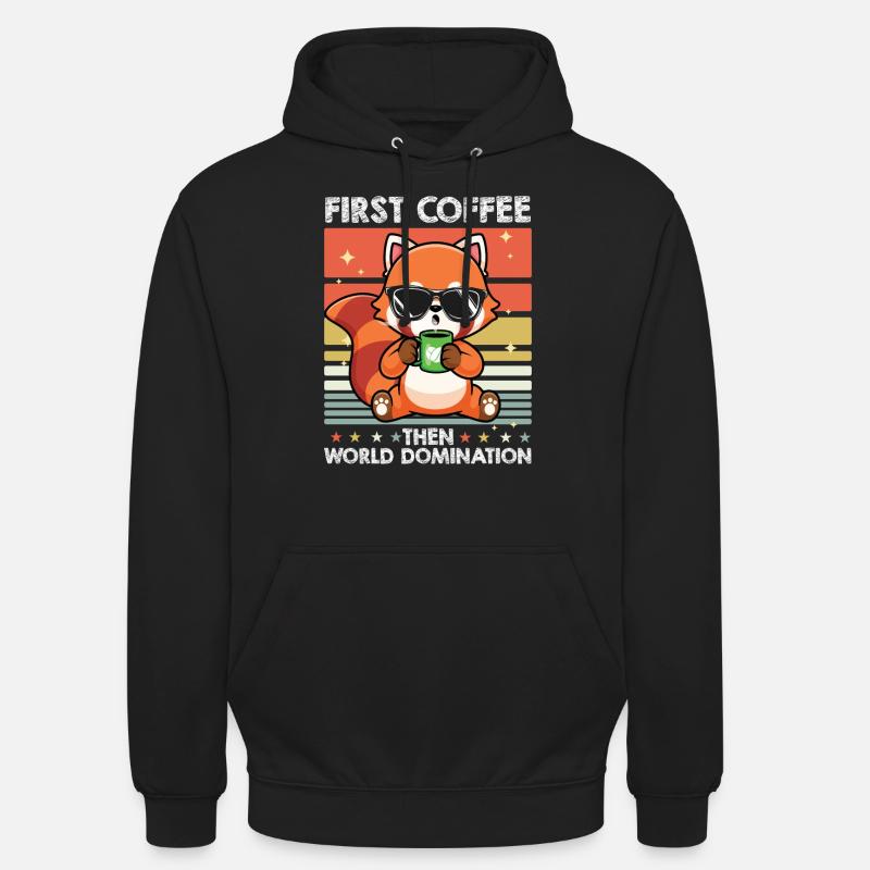 Fuchs Kaffee - Unisex Hoodie - Schwarz