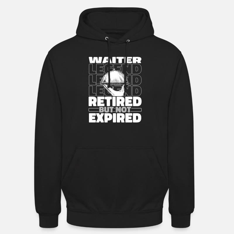 Serveur Serveuse à la retraite - Sweat-shirt à capuche unisexe - noir