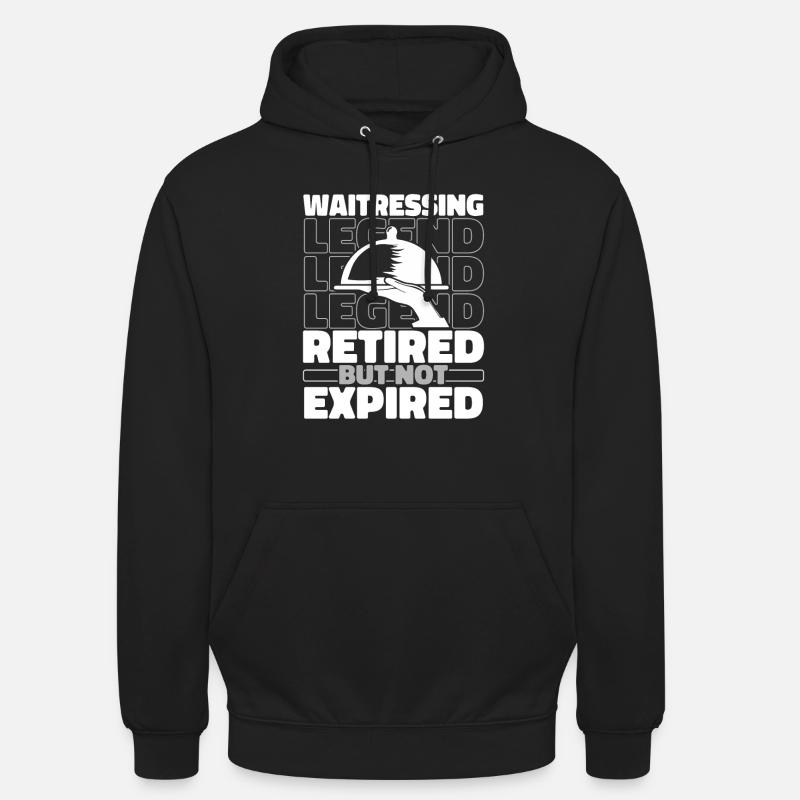 Serveur Serveuse à la retraite - Sweat-shirt à capuche unisexe - noir