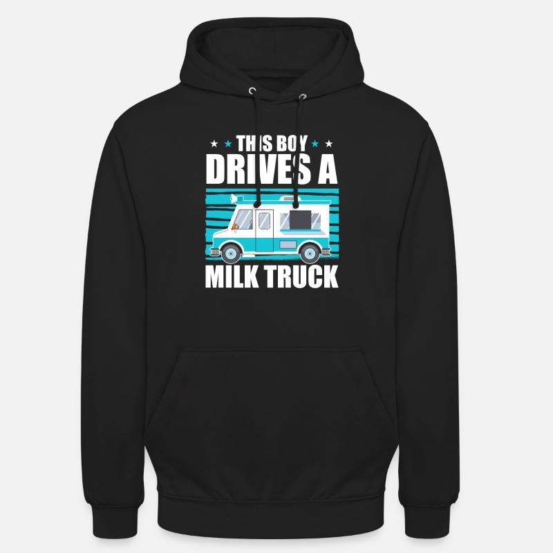 Wagon de lait de vache - Sweat-shirt à capuche unisexe - noir