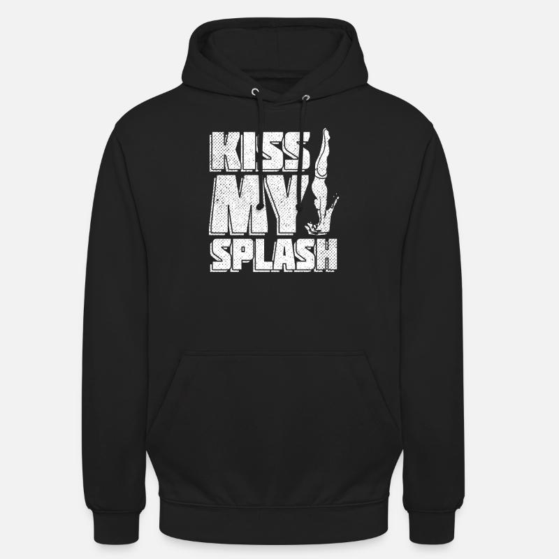 Plongée Plongée Plongée Pulvérisation - Sweat-shirt à capuche unisexe - noir