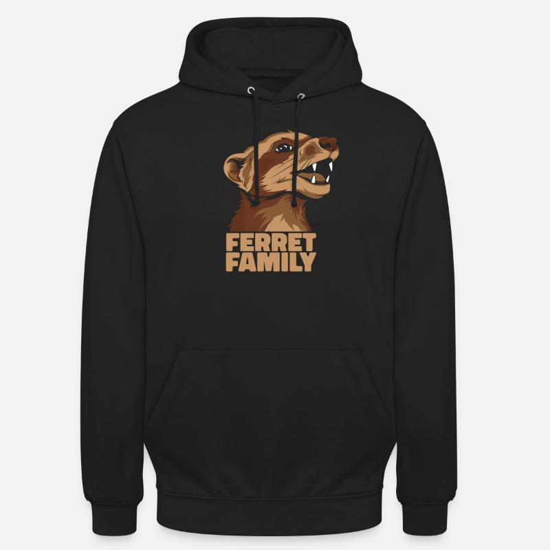 Frettchen Iltis - Unisex Hoodie - Schwarz