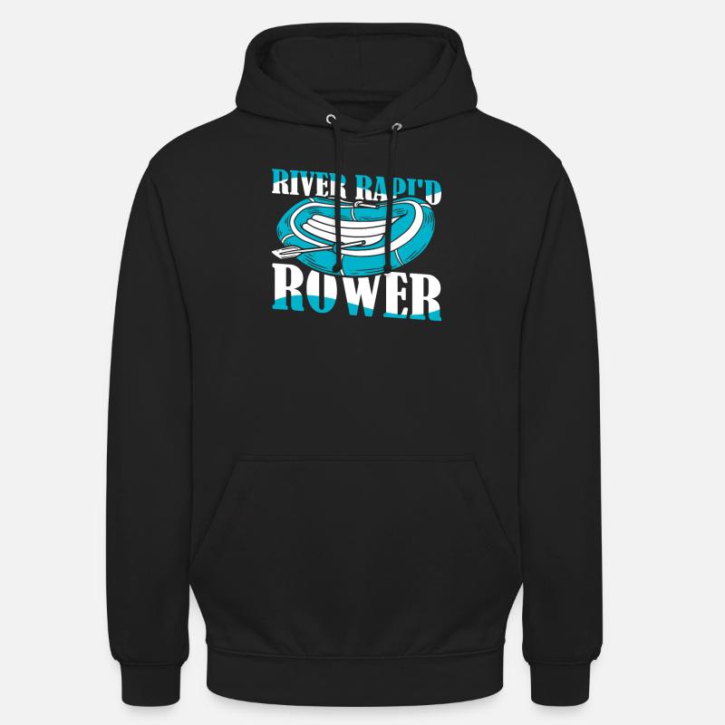 Rafting Rafting en eau vive - Sweat-shirt à capuche unisexe - noir