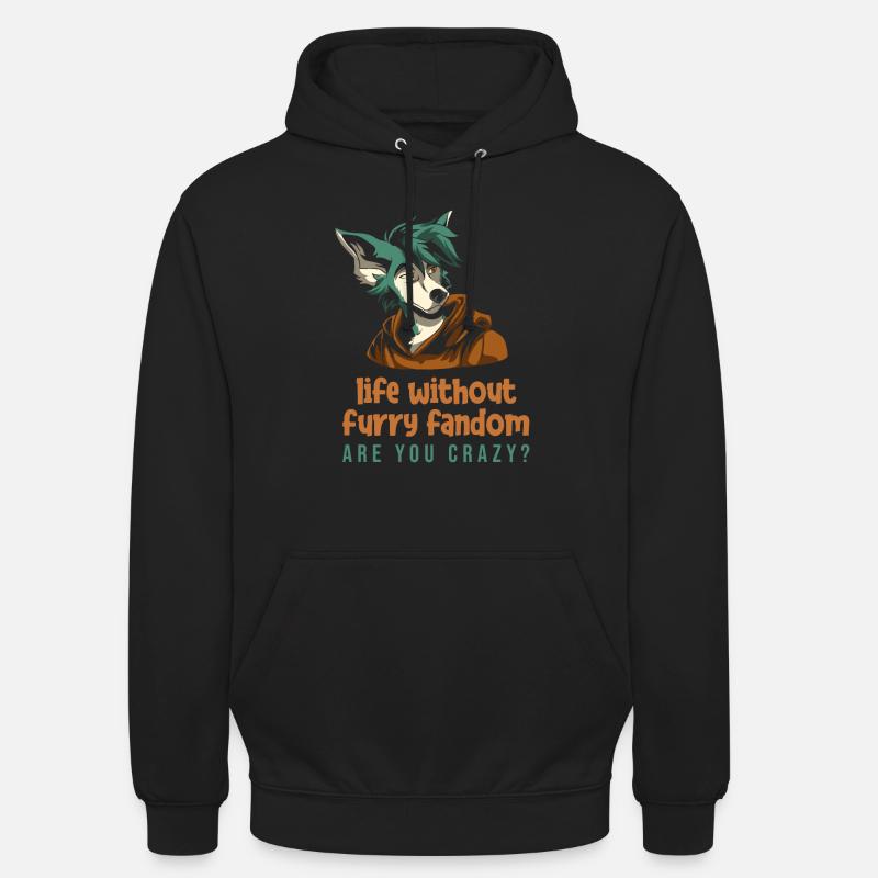Furry Fandom Fursuits Mignon - Sweat-shirt à capuche unisexe - noir