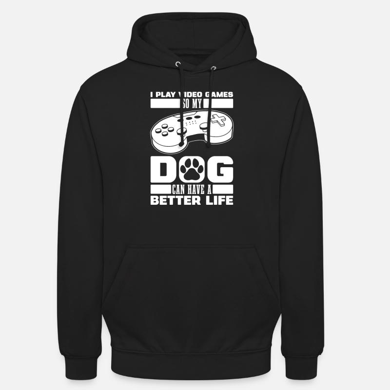 Jeux de joueurs - Sweat-shirt à capuche unisexe - noir