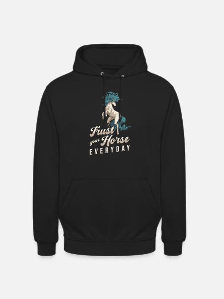 Cheval Équitation Cool Endurance Équitation - Sweat-shirt à capuche unisexe - noir