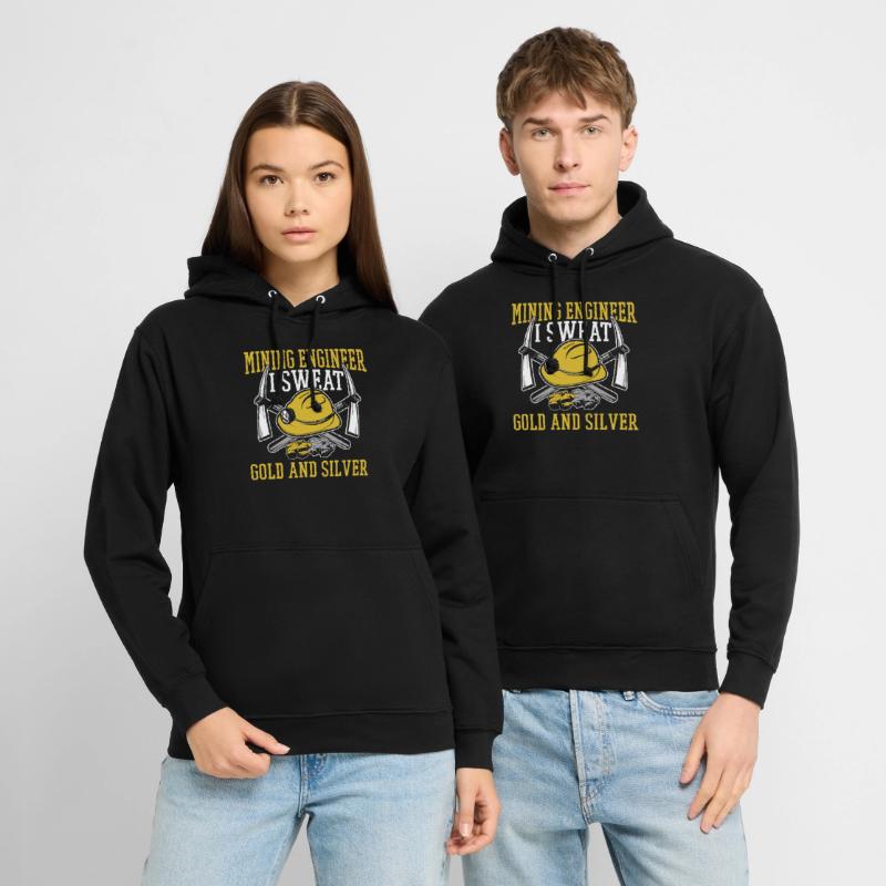 Engineer Cool Mining Engineer Unisex Hoodie
