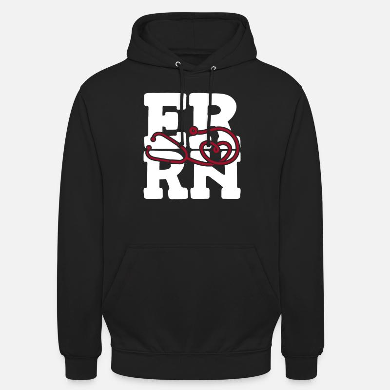 Krankenschwester Herz Notfall Krankenschwester - Unisex Hoodie - Schwarz